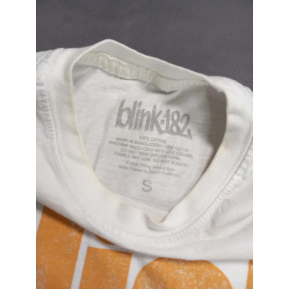 Blink-182 Bright Logo Boyfriend Fit Girls T-Shirt Size S